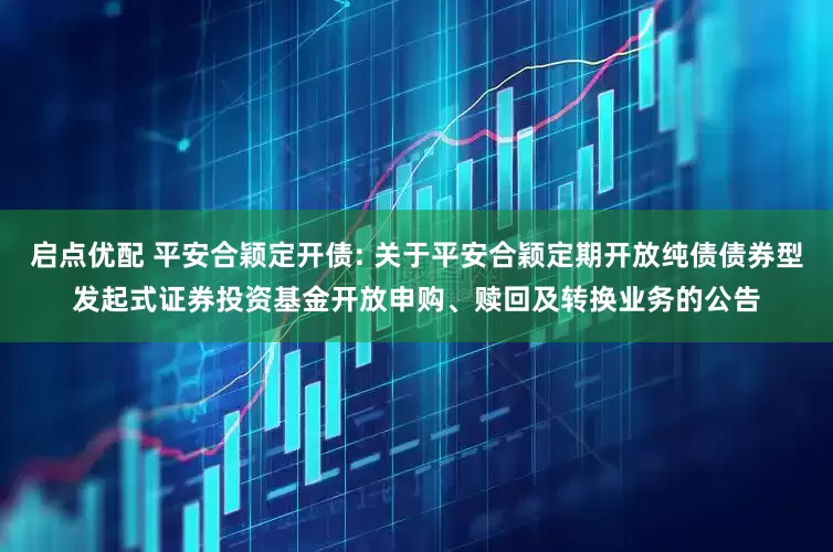 启点优配 平安合颖定开债: 关于平安合颖定期开放纯债债券型发起式证券投资基金开放申购、赎回及转换业务的公告